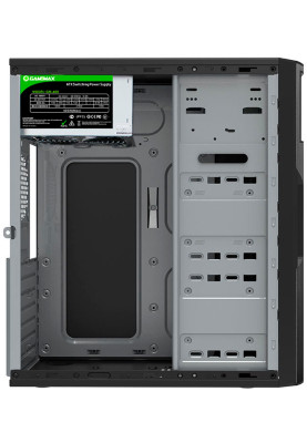 Корпус GameMax ET-211-500W Black, 500 Вт, Midi Tower, ATX / Micro ATX / Mini ITX, 4хUSB 2.0