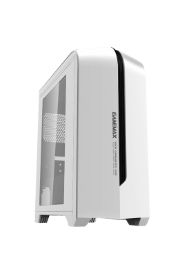 Корпус GameMax Centauri White Black, без БЖ, Midi Tower, Micro ATX / Mini ITX, USB 3.0, USB 2.0, 1x120 мм LED, 410x185x455 мм (H601-WB)