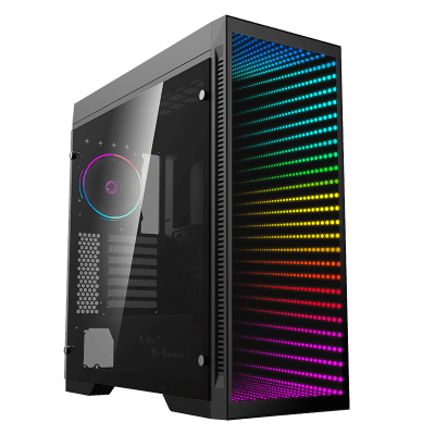 Корпус GameMax Abyss-TR Black, без БЖ, Full Tower, EATX / ATX / Micro ATX / Mini ITX, 2хUSB 3.1, 2хUSB 2.0, 1x120 мм LED, 512x212x526 мм, 0.8 мм, 8.8 кг