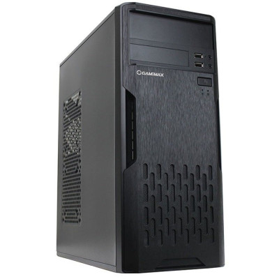 Корпус GameMax ET-210U3 Black, 500 Вт, Midi Tower, ATX / Micro ATX / Mini ITX, 2хUSB 3.0, 370x175x410 мм (ET-210U3-500W)