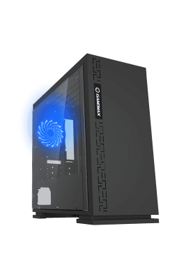 Корпус GameMax Expedition Black, без БЖ, Mini Tower, Micro ATX / Mini ITX, 1хUSB 3.0, 2хUSB 2.0, 1x120 мм LED, 378x190x410 мм, 0.6 мм (EXPEDITION BK)