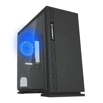 Корпус GameMax Expedition Black, без БЖ, Mini Tower, Micro ATX / Mini ITX, 1хUSB 3.0, 2хUSB 2.0, 1x120 мм LED, 378x190x410 мм, 0.6 мм (EXPEDITION BK)