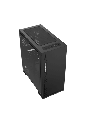 Корпус GameMax Expedition Black, без БЖ, Mini Tower, Micro ATX / Mini ITX, 1хUSB 3.0, 2хUSB 2.0, 1x120 мм LED, 378x190x410 мм, 0.6 мм (EXPEDITION BK)