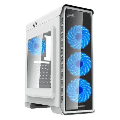Корпус GameMax Pardo White, без БЖ, Mid Tower, ATX / Micro ATX / Mini ITX, 1хUSB 3.0, 2хUSB 2.0, 0.5мм, 4.7кг