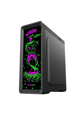 Корпус GameMax RockStar Black, без БЖ, Mid Tower, ATX / Micro ATX / Mini ITX, 2xUSB 2.0, 1xUSB 3.0, 1x120 мм RGB Fan, прозора бічна панель з акрилу, 4.4 кг