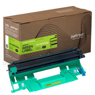 Драм-картридж Brother DR1075, Black, DCP-1510/1512, HL-1110/1112, MFC-1810/1815, 10 000 стор, Patron Green (PN-DR1075GL)