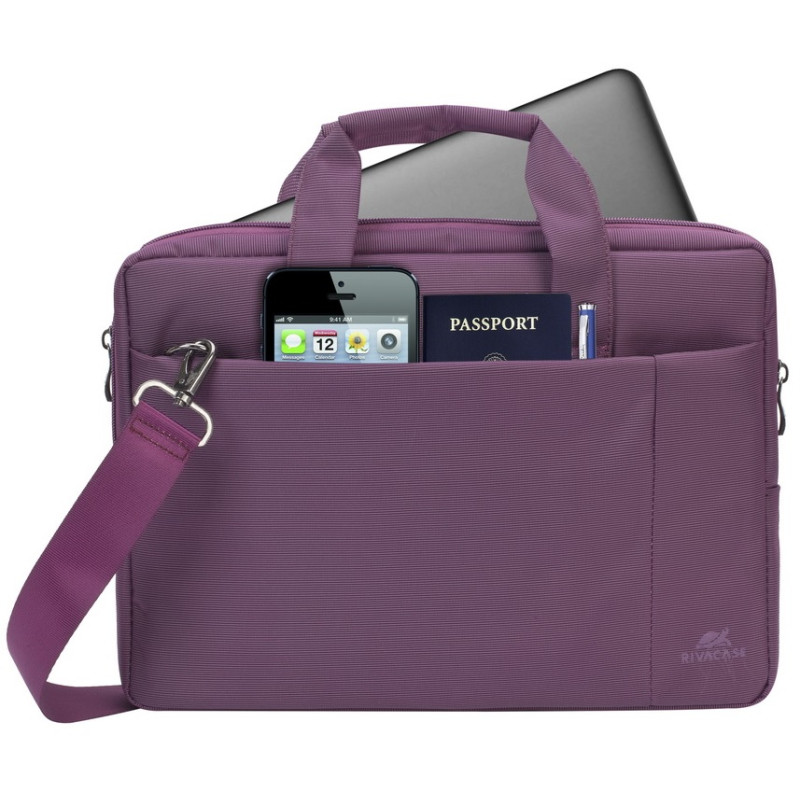 Сумка для ноутбука 13.3" RivaCase Central, Purple, поліестер, 350x265x65 мм (8221)