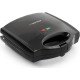 Бутербродниця Esperanza EKT006K Portabella, Black 700W, змінні пластини: гриль, трикутні сендвічі 4шт, бельгійські вафлі 2шт, антипригарне покриття, 2 відділення, індикатор нагрівання