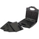 Бутербродниця Esperanza EKT006K Portabella, Black 700W, змінні пластини: гриль, трикутні сендвічі 4шт, бельгійські вафлі 2шт, антипригарне покриття, 2 відділення, індикатор нагрівання