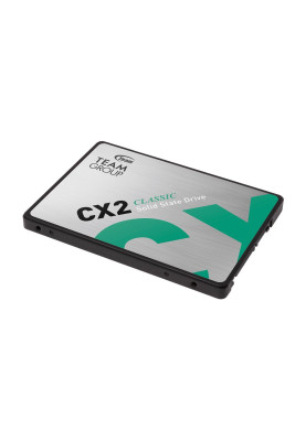Твердотільний накопичувач 512Gb, Team CX2, SATA3, 2.5", 3D TLC, 530/470 MB/s (T253X6512G0C101)