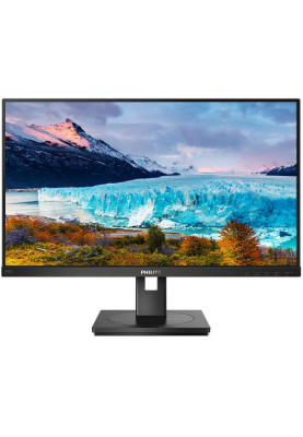 Монітор 23.8" Philips 242S1AE/00 Black, WLED, IPS, 1920x1080, 4 мс, 250 кд/м², 1000:1, 178°/178°, DP/HDMI/DVI/VGA, 2х2 Вт, Vesa 100x100, Adaptive Sync