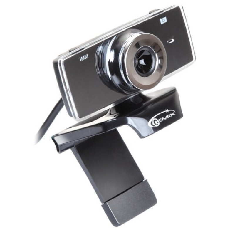 Веб-камера Gemix F9 Black, 1.3 Mpx, 640x480, USB 2.0, вбудований мікрофон (F9 Black)