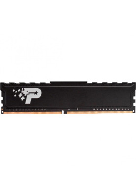 Пам'ять 8Gb DDR4, 3200 MHz, Patriot, Black, 22-22-22-52, 1.2V, з радіатором (PSP48G320081H1)