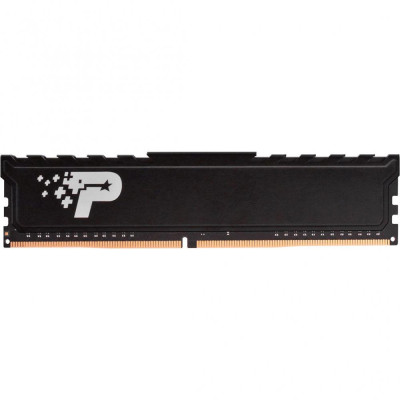 Пам'ять 8Gb DDR4, 3200 MHz, Patriot, Black, 22-22-22-52, 1.2V, з радіатором (PSP48G320081H1)
