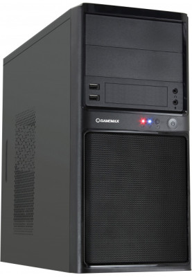 Корпус GameMax MT-304-NP Black, без БЖ, Mini Tower, Micro ATX / Mini ITX, 2хUSB 2.0, 380x173x368 мм