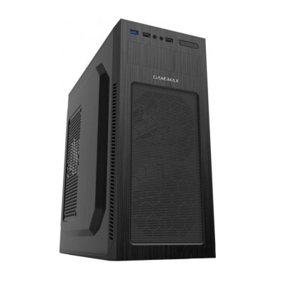 Корпус GameMax MT520 Black, без БЖ, Mid Tower, ATX / Micro ATX / Mini ITX, 2хUSB 2.0, 1хUSB 3.0, 0.5 мм, 4.0кг (MT520-NP)