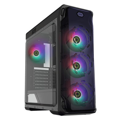 Корпус GameMax StarLight B-FRGB, без БЖ, Mid Tower, ATX / Micro ATX / Mini ITX, 2xUSB 2.0, 1xUSB 3.0, 4x120 мм FRGB Fan, 440x205x470 мм