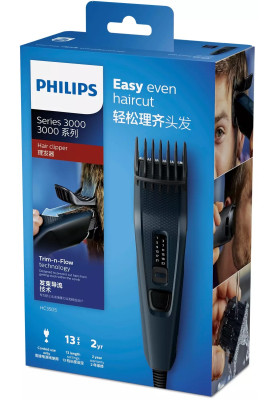 Машинка для стрижки Philips HC3505/15 Black, мережа, насадки 1 шт, 13 установок довжини
