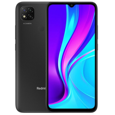 Смартфон Xiaomi Redmi 9C Midnight Grey, 2 Nano SIM, 6.53" (1600х720) IPS, MediaTek Helio G35 (4x2.3 + 4x1.8 GHz), RAM 3GB, ROM 64GB, MicroSD (Max 256GB), GPS, Wi-Fi, BT, LTE, 3 Cam (13Mp+2Mp+5Mp), Li-Ion 5000mAh, Android 10.0