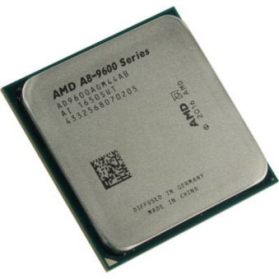 Процесор AMD (AM4) A8-9600, Tray, 4x3.1 GHz (Turbo Boost 3.4 GHz), Radeon R7 (900 MHz), L2 2Mb, Bristol Ridge, 28 nm, TDP 65W (AD9600AGM44AB)