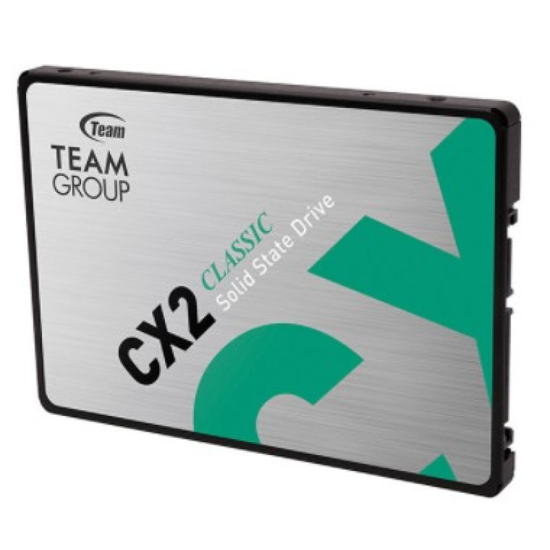 Твердотільний накопичувач SSD 256Gb, Team CX2, SATA3, 2.5", 3D TLC, 520/430 МБ/с (T253X6256G0C101)
