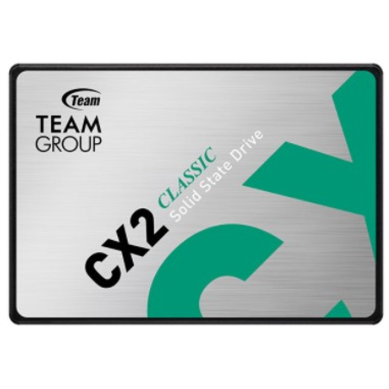 Твердотільний накопичувач SSD 256Gb, Team CX2, SATA3, 2.5", 3D TLC, 520/430 МБ/с (T253X6256G0C101)