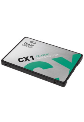 Твердотільний накопичувач 240Gb, Team CX1, SATA3, 2.5", 3D TLC, 520/430 MB/s (T253X5240G0C101)