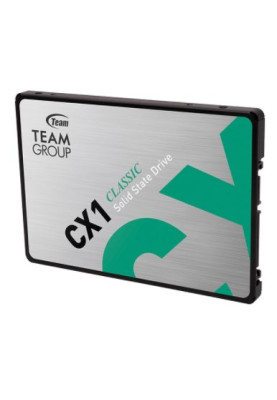 Твердотільний накопичувач 240Gb, Team CX1, SATA3, 2.5", 3D TLC, 520/430 MB/s (T253X5240G0C101)