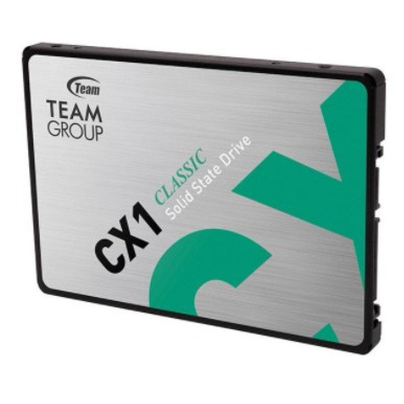 Твердотільний накопичувач 240Gb, Team CX1, SATA3, 2.5", 3D TLC, 520/430 MB/s (T253X5240G0C101)