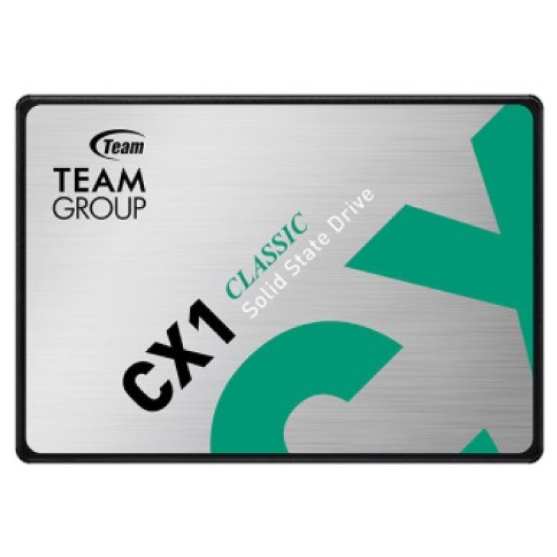 Твердотільний накопичувач 240Gb, Team CX1, SATA3, 2.5", 3D TLC, 520/430 MB/s (T253X5240G0C101)