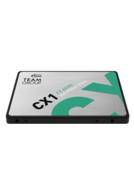 Твердотільний накопичувач 240Gb, Team CX1, SATA3, 2.5", 3D TLC, 520/430 MB/s (T253X5240G0C101)