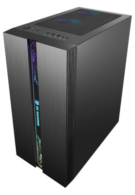 Корпус 2E Gaming RUNA, Black, без БЖ, Midi Tower, для ATX / Micro ATX / mini-ITX, 1x120 Fan ARGB, бічна панель із загартованого скла (2E-G2107)