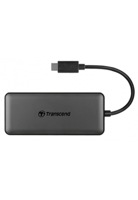 Концентратор USB 3.1 Type-C Transcend HUB5C, Black, 2 порти USB 3.1/1 порт USB 3.1 Type-C, слот для SD/microSD (TS-HUB5C)