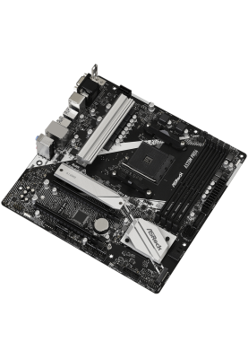 Мат.плата AM4 (A520) ASRock A520M Pro4, A520, 4xDDR4, Int.Video(CPU), 4xSATA3, 2xM.2, 2xPCI-E 16x 3.0, 1xM.2 (Key E), ALC1200, RTL8111H, 10xUSB3.2/4xUSB2.0, VGA/HDMI/DP, MicroATX