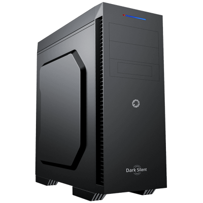 Корпус GameMax Dark Silent Black, без БЖ, Mid Tower, ATX / Micro ATX / Mini ITX, 1хUSB 3.0, 1хUSB 2.0, 5x120 мм, 458x205x476 мм, 0.5 мм, 4.7 кг