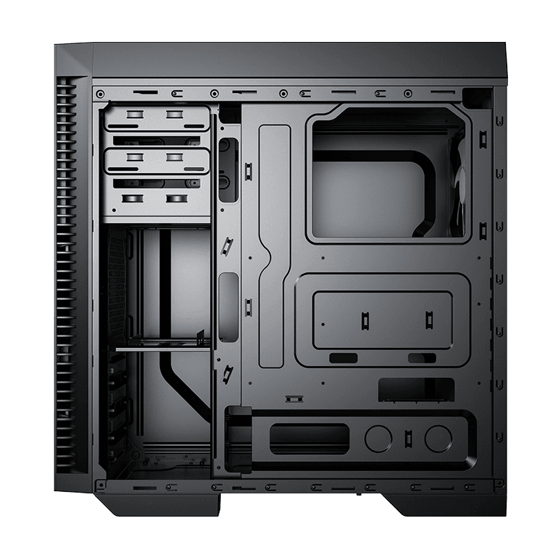 Корпус GameMax Dark Silent Black, без БЖ, Mid Tower, ATX / Micro ATX / Mini ITX, 1хUSB 3.0, 1хUSB 2.0, 5x120 мм, 458x205x476 мм, 0.5 мм, 4.7 кг