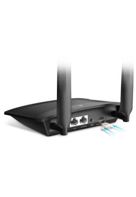 Роутер TP-LINK TL-MR100, Black, 1xLAN, 1xWAN, 1xSIM-card 3G/4G