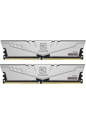 Пам'ять 8Gb x 2 (16Gb Kit) DDR4, 2666 MHz, Team T-Create Classic, Gray, 19-19-19-41, 1.2V, з радіатором (TTCCD416G2666HC19DC01)