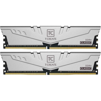 Пам'ять 16Gb x 2 (32Gb Kit) DDR4, 3200 MHz, Team T-Create Classic, Gray, 22-22-22-52, 1.2V, з радіатором (TTCCD432G3200HC22DC01)