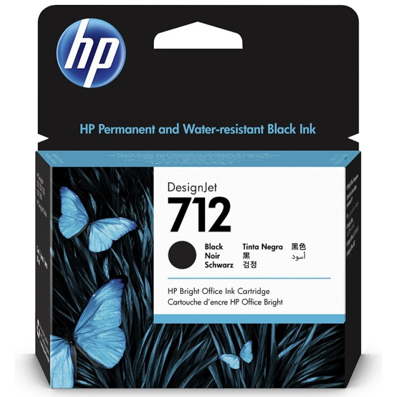 Картридж HP №712 (3ED71A), Black, DesignJet T230/Т630/Т650, 80 мл