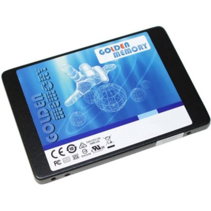 Твердотільний накопичувач 256Gb, Golden Memory, SATA3, 2.5", MLC, 500/330 MB/s (GMSSD256GB)