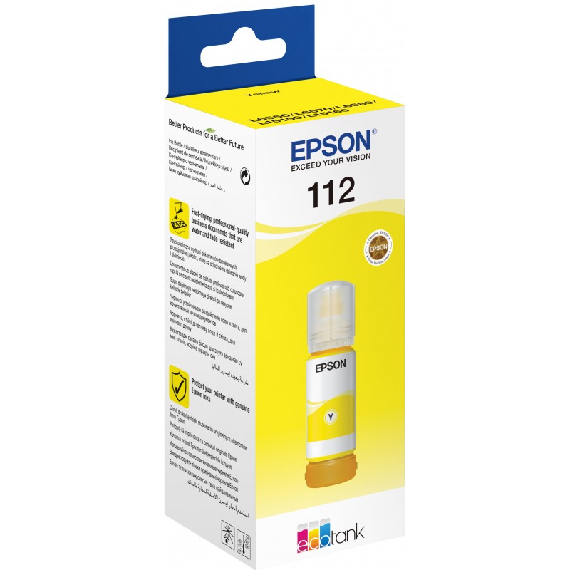 Чорнило Epson 112, Yellow, для L15150/L15160, 70 мл (C13T06C44A)