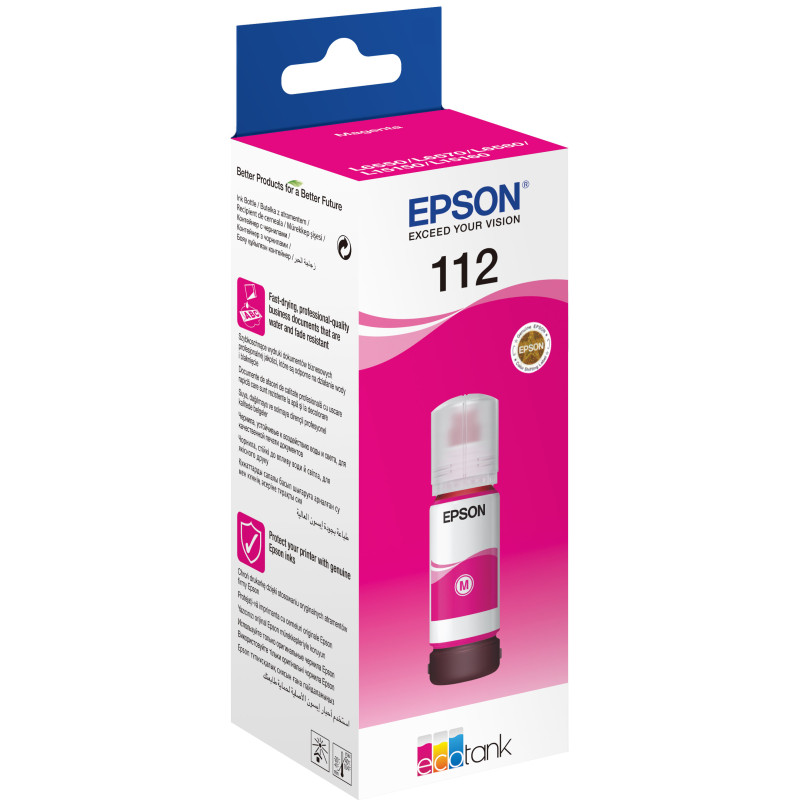 Чорнило Epson 112, Magenta, для L15150/L15160, 70 мл (C13T06C34A)