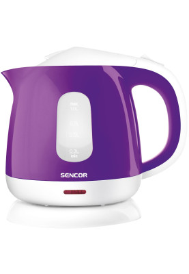 Електрочайник Sencor SWK1015VT, Purple, 1100W, 1.0L, індикатор рівня води, пластик, відключення за відсутності води