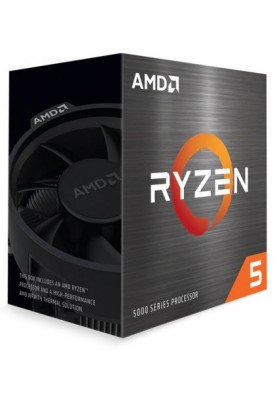 Процесор AMD (AM4) Ryzen 5 5600X, Box, 6x3.7 GHz (Turbo Boost 4.6 GHz), L3 32Mb, Zen 3, 7 nm, TDP 65W, розблокований множник, кулер Wraith Stealth (100-100000065BOX)