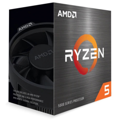 Процесор AMD (AM4) Ryzen 5 5600X, Box, 6x3.7 GHz (Turbo Boost 4.6 GHz), L3 32Mb, Zen 3, 7 nm, TDP 65W, розблокований множник, кулер Wraith Stealth (100-100000065BOX)