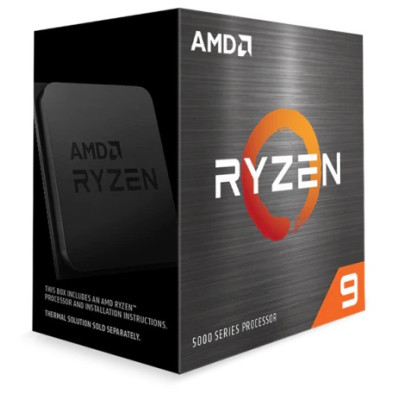 Процесор AMD (AM4) Ryzen 9 5950X, Box, 16x3.4 GHz (Turbo Boost 4.9 GHz), L3 64Mb, Zen 3, 7 nm, TDP 105W, розблокований множник, система охолодження в комплекті не йде (100-100000059WOF)