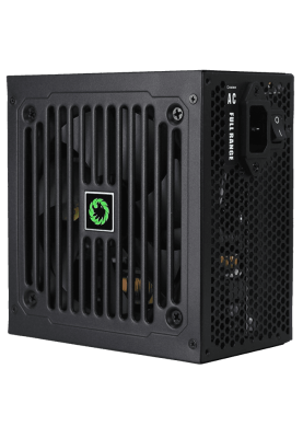 Блок живлення 500 Вт, GameMax GE-500, Black, 80+ Basic, Active PFC, 12 см, 3xMolex / 4xSATA / 1x6+2-pin / 1x4+4-pin / 1x20+4-pin, захист OVP / UVP / SIP / OCP / OLP / OPP / SCP