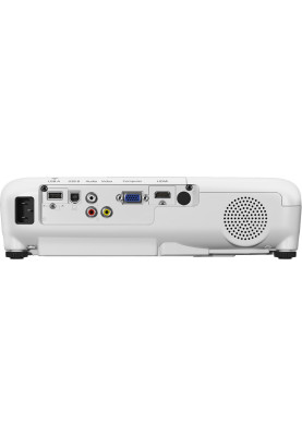Проектор Epson EB-W06 (V11H973040), White, 3LCD, 1280x800 (16:10), 3700 Лм, 16000:1, VGA/HDMI/RCA, PAL/NTSC/SECAM/HDTV, 237 х 302 х 82 мм, 2.5 кг (лампа ELPLP97)