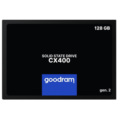 Твердотільний накопичувач 128Gb, Goodram CX400 (Gen.2), SATA3, 2.5", 3D TLC, 550/460 MB/s (SSDPR-CX400-128-G2)
